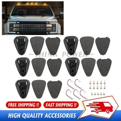 5PCS Smoke LED Cab Roof Lights Marker Amber for Ford F-250 F-350 F450 Super Duty - Image 1 of 4