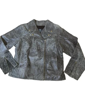 Scully coat Vegan Liquid Metallic Jacket The American Gear western moto SZ XL - Picture 1 of 9