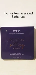 Tarte Creaseless Setting Powder Full Sz 7g New  Original Sealed Box Translucent  - Picture 1 of 3