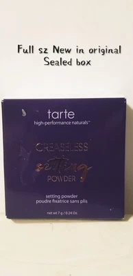 Tarte Creaseless Setting Powder Full Sz 7g New  Original Sealed Box Translucent  - Image 1 of 3