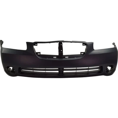 Front Bumper Cover For 2002-2003 Nissan Maxima w/ fog lamp holes Primed - Image 1 of 4