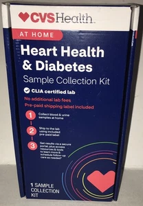 CVS Heart Health & Diabetes Home Test Kit No Lab Fees Exp 5/27 Sealed FREE SHIP - Picture 1 of 4