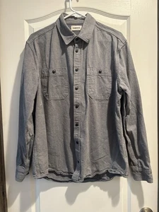 Taylor Stitch Utility Shirt Slate Broken Herringbone Men's Size Sz Lg 44 - Picture 1 of 12