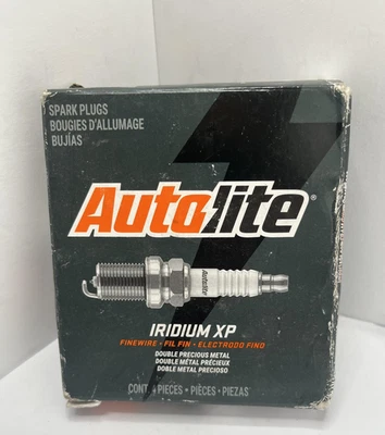 4pk Autolite Iridium XP Spark Plugs XP5263 Finewire Double Precious Metal - Image 1 of 4