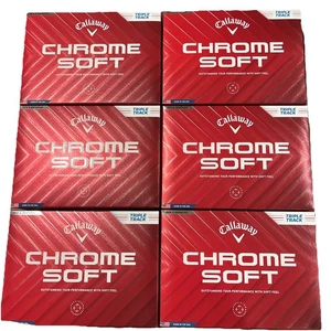 Callaway Chrome Soft Triple Track Golf Balls 2025 6dz Dozen 72 Total Brand New - Picture 1 of 1