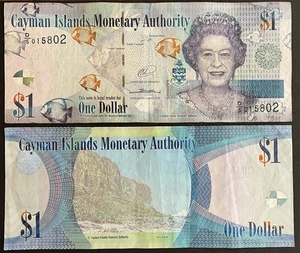 CAYMAN ISLANDS 2014 : $1 - Elizabeth II, Angelfish. D5 015802 - Picture 1 of 1