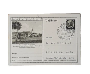 Hitlerjugend Drittes Reichsführerlagern der HJ Feldpost 24.5.1938 Postkarte - Picture 1 of 2