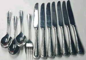 Reed Barton Elegant Bead Hamilton Flatware Lot 11 Pc - Picture 1 of 3