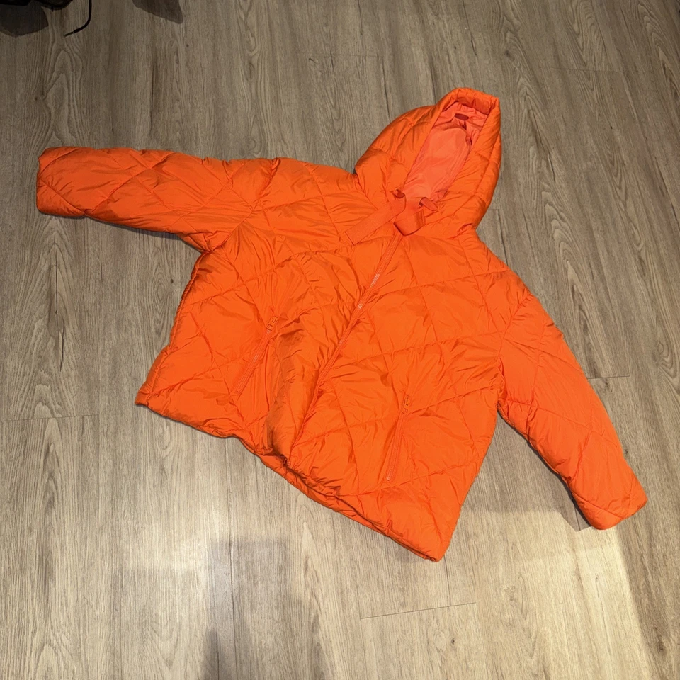 w NEU Wintersteppjacke Damen Gr. 50 ,C&A, Kapuze, orange AA 78 cm TOP ZUSTAND ! - Bild 1 von 4