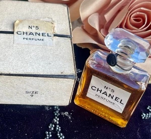 Vintage Chanel No 5 Extrait Pure Perfume Size 9 - HANDCORDED Seal PREBAR - Picture 1 of 5
