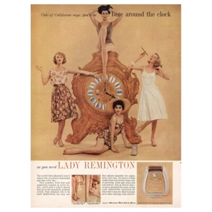 1960 Lady Remington: Cole of California Bare Around the Clock Vintage Print Ad - Picture 1 of 1