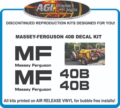 MASSEY-FERGUSON 40B Replacement Tractor Decal Set MF 40B - Изображение 1 из 4