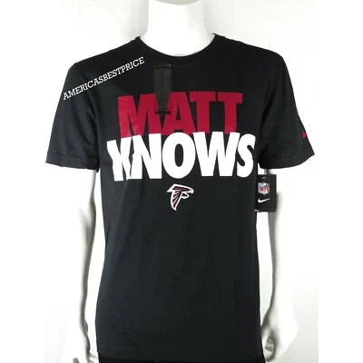 NIKE NFL NUEVA CAMISETA PARA HOMBRE MATE RYAN ATLANTA FALCON EQUIPO DE FÚTBOL NUEVO CON ETIQUETAS MATE KNOWS Foto 1 de 4