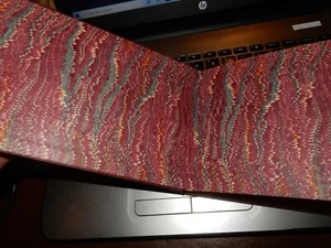 WW2 STYLE ALBUM  CARMINE RED PAPER MARBLED FLY  GRAPH PAPER RAF ARMY TECHNICAL  - Picture 1 of 12