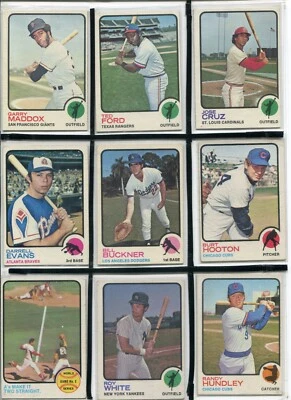 *T - 1973 Topps 28 card lot:Jose Cruz, 1972 WS X2, Garry Maddox, Burt Hooten,etc - Image 1 of 4