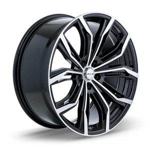 22 inch 22x9.5 RTX Black Widow Black Machined wheel rim 5x4.5 5x114.3 +30 - Picture 1 of 1