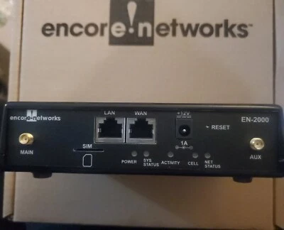 Encore Networks EN-2000 Wireless Broadband Router - EN-2000-C4G0-0000-1 - Image 1 of 3