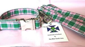 Dog Collar MacDonald Tartan Dog Collar by The Wee Scots Lass. Size Medium 