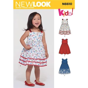 New Look Sewing Pattern N6610 Toddlers' Dress - Picture 1 of 5