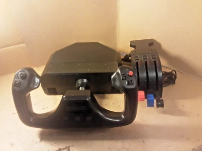 Logitech G Saitek Pro Flight Yoke & Throttle System PC Video Game Controller - Image 1 of 4
