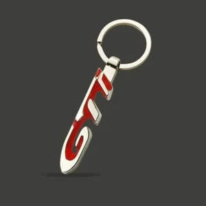Porte-Clef Peugeot GTI Chrome & Rouge – Accessoire Officiel PSA Neuf Authentique - Picture 1 of 1