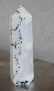 TREE AGATE POINT 3.66 INCHES TALL/ 110.9 GRAMS - Bild 1 von 6