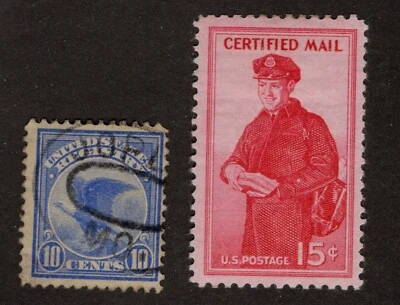 US Scott F1 Used, and FA1 Mint Hinged - CV 15.75$ - Image 1 of 2