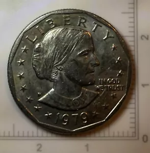 1979 P Susan B Anthony Dollar Die Clash On Reverse Error Coin - Picture 1 of 8