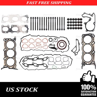 Juego de pernos de junta de culata 2013-2020 para Kia Sorento/Sedona+Hyundai Santa Fe 3,3 L V6 Foto 1 de 4