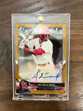 2018 Bowman Chrome Jose Adolis Garcia Auto Gold /50 