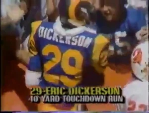 1986 Los Angeles Rams vs Tampa Bay Buccaneers DVD Eric Dickerson - Picture 1 of 2
