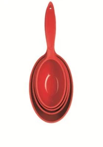 Juego de vasos medidores rojo 4 piezas (en plástico rojo) Cuisipro - Imagen 1 de 1