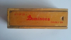Vintage Dominoes double six set of 28 original box # X.52 - Picture 1 of 3