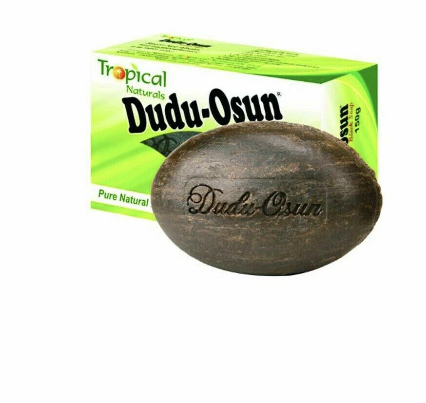 AFRICAN BLACK SOAP DUDU OSUN FOR ECZEMA, ACNE, FUNGUS DERMATITIS DARK SPOT 150G - Image 1 of 1