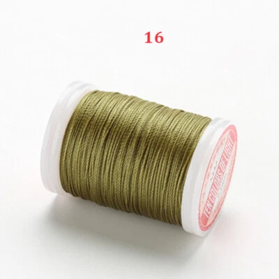 0.5mm Round Waxed Thread for Leather Craft Sewing Polyester Cord Wax Strings CA - Image 1 of 4