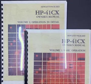 HP-41CX Manuali Volume 1 e 2 (ristampa pettine rilegata) - Foto 1 di 5