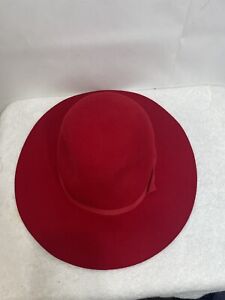 Brixton Women's Red With Red Ribbon Trim Size XS 6 3/4(54cm) Hat