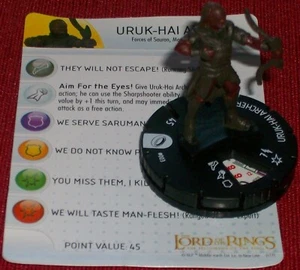 URUK-HAI ARCHER 003 LOTR Fellowship of the Ring HeroClix lord power rings - Picture 1 of 1