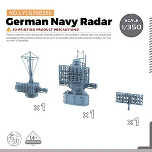 Piezas de actualización de modelo LYCG350350 1/350 radar de la Armada alemana impresión 3D - Imagen 1 de 3
