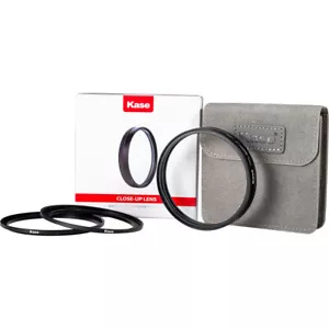 Kase +2 Close-Up Lens kit 77mm with 67-77mm & 72-77mm Step Up Rings - Picture 1 of 7