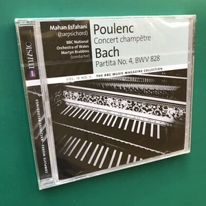 Poulenc Bach CONCERT CHAMPÊTRE PARTITA NO.4 BWV Classical CD Esfahani BBC SEALED - Picture 1 of 5