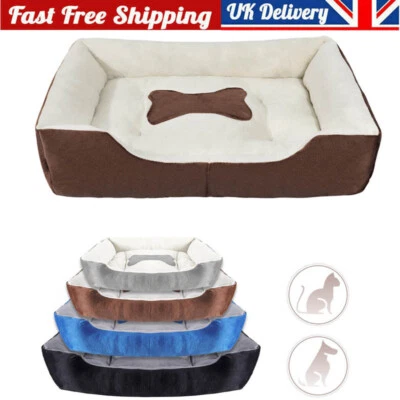 Pet Cat Dog Bed for Small Medium Dogs Mat Washable Puppy Soft Comfy Basket - Image 1 of 4