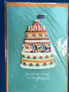  Hallmark Signature Birthday Greeting Card -"You put the merry in the." NEW(A44) - Picture 1 of 3
