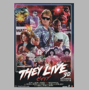 They Live 1988 (R: 2018) Flyer Mini Poster Chirashi B5 John Carpenter - Bild 1 von 2