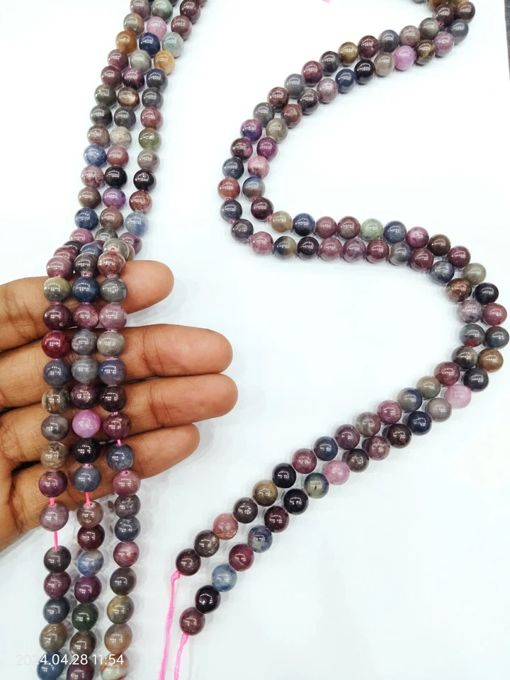 Natural Charoite Gemstone Grade AAA Round 8MM High Quality Crystal JewelryMaking - Image 1 of 1