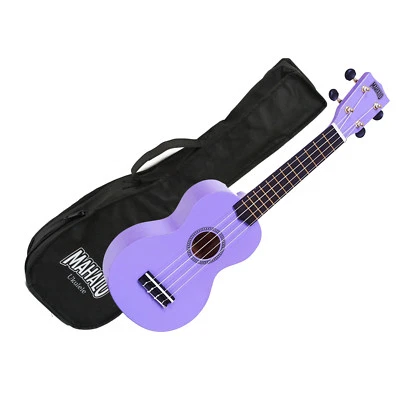 Mahalo Ukulele Rainbow Series PURPLE Soprano Ukulele Gig Bag - Image 1 of 4
