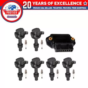Set of 6 Ignition coil + Ignition Module + Spark Plug Compatible with 1992-1998 - Picture 1 of 1