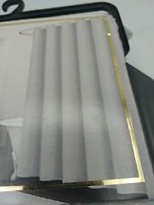 Fieldcrest Luxury Shower Curtain Basketweave Matelasse Silver Gray 100% Cotton 
