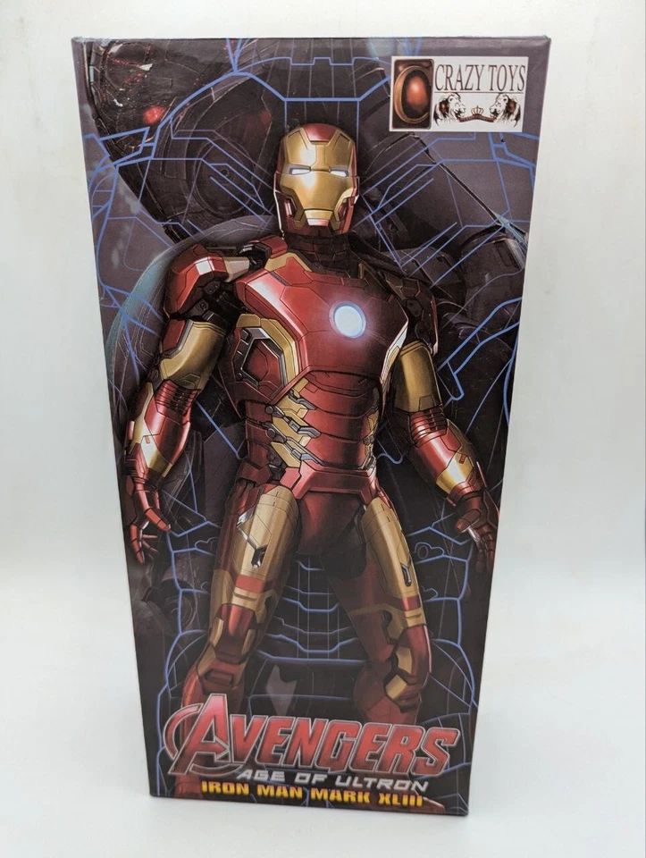 Figura de acción Iron Man XLIII Avengers Crazy Toys 10"" modelo Age Ultron regalo LV27 Foto 1 de 4