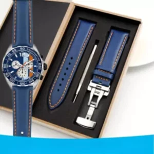 Correa de reloj de tela de lona de cuero de nailon para reloj TAG Heuer correa deportiva de buceo - Imagen 1 de 7